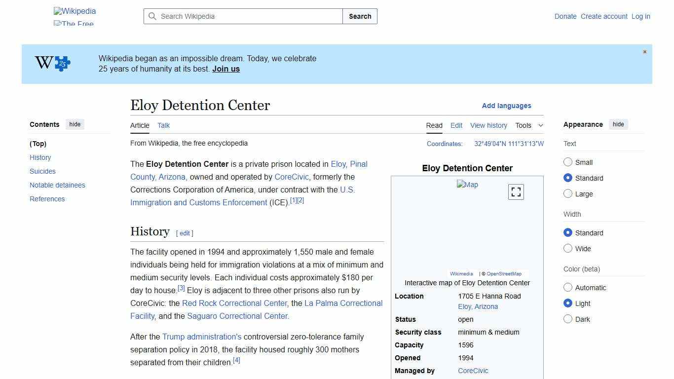Eloy Detention Center - Wikipedia