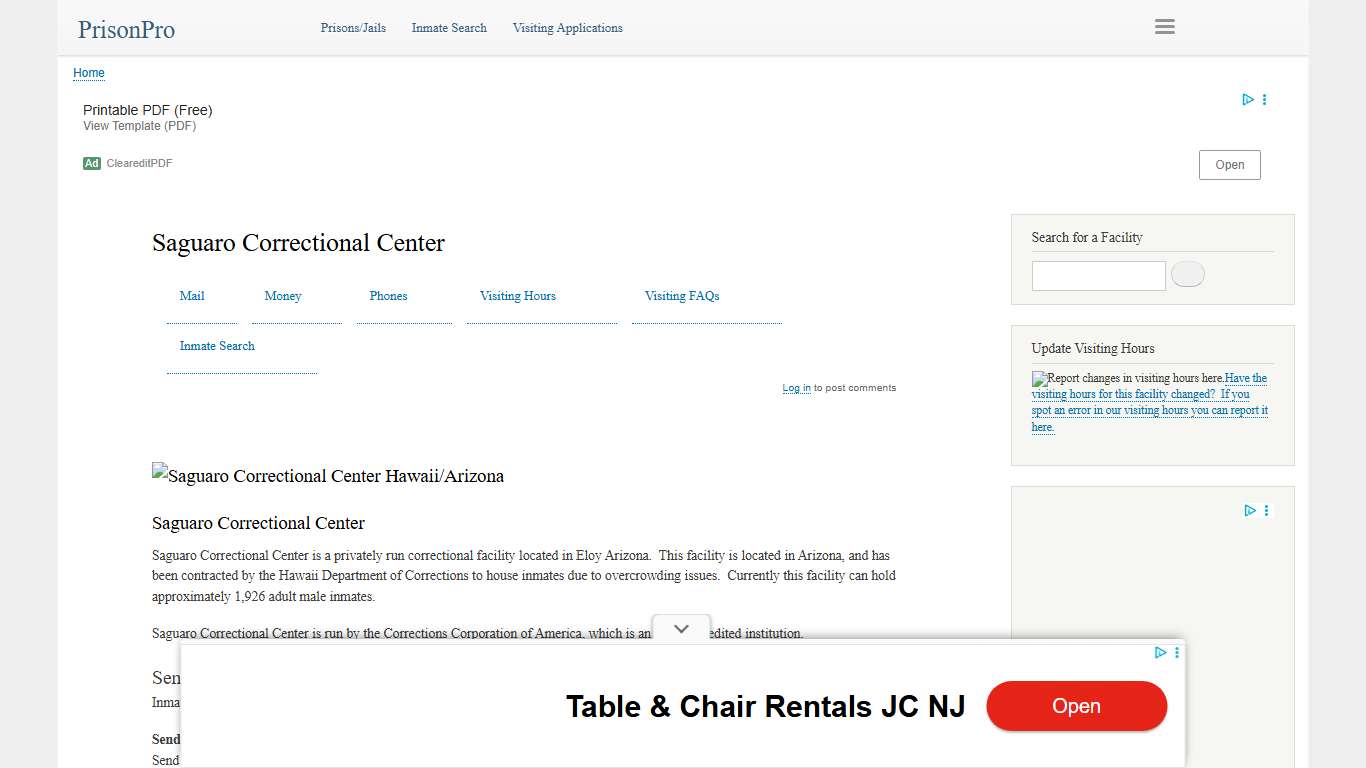 Saguaro Correctional Center